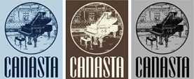 Canasta Piano T-Shirt Color Options